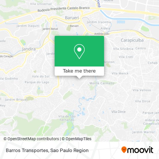 Barros Transportes map