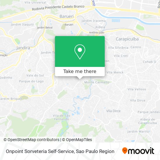 Onpoint Sorveteria Self-Service map