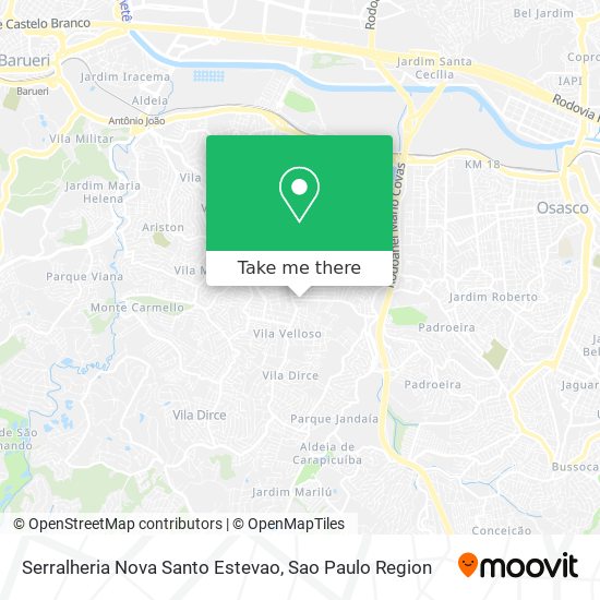 Serralheria Nova Santo Estevao map