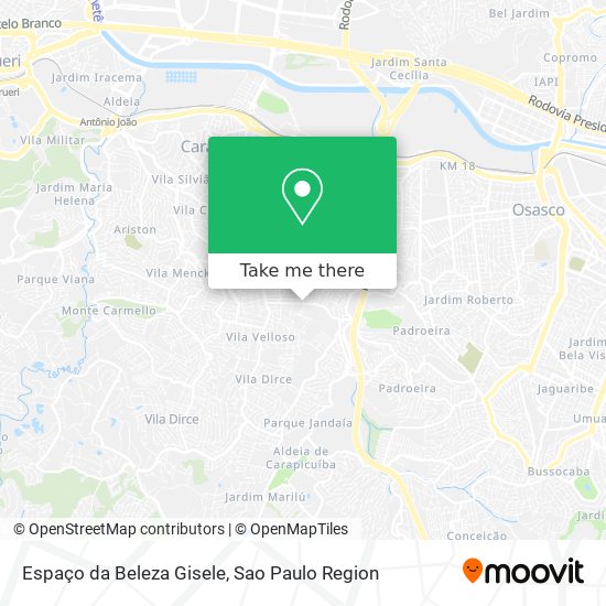 Espaço da Beleza Gisele map