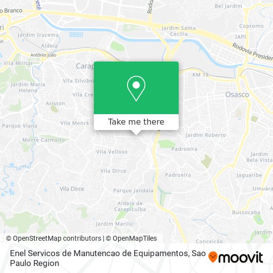 Enel Servicos de Manutencao de Equipamentos map