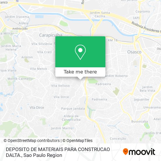 DEPOSITO DE MATERIAIS PARA CONSTRUCAO DALTA. map