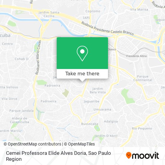 Cemei Professora Elide Alves Doria map