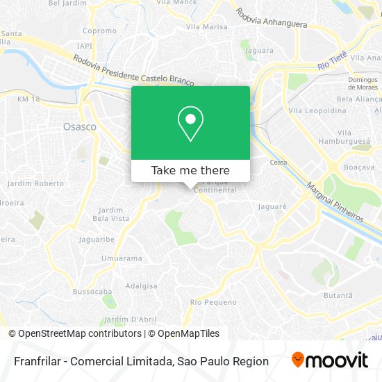 Mapa Franfrilar - Comercial Limitada