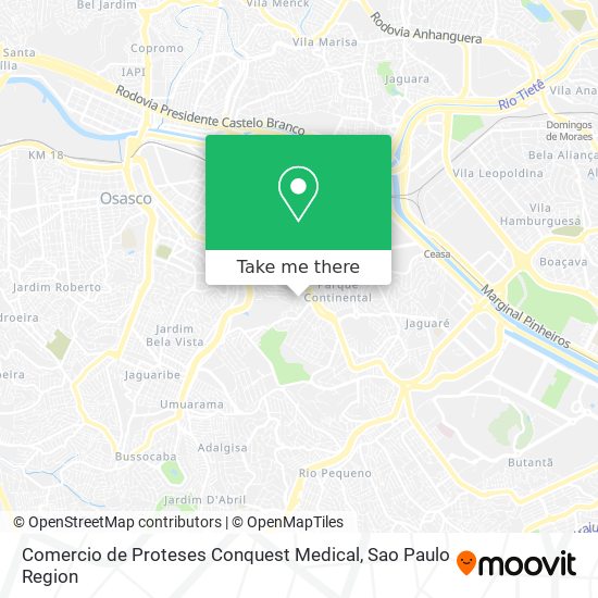 Comercio de Proteses Conquest Medical map