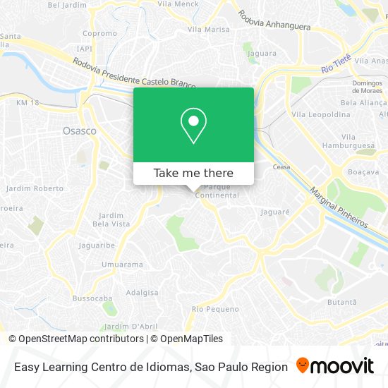 Mapa Easy Learning Centro de Idiomas