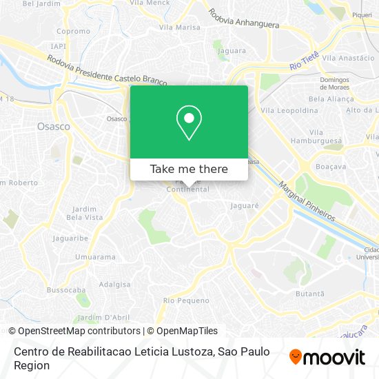 Centro de Reabilitacao Leticia Lustoza map