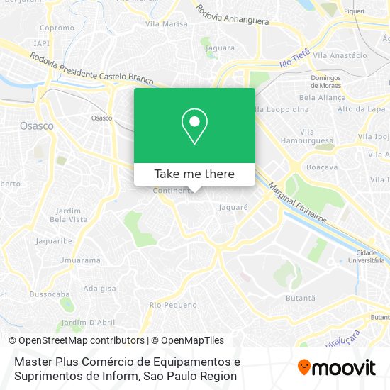 Master Plus Comércio de Equipamentos e Suprimentos de Inform map