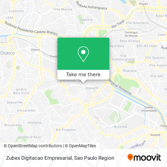 Zubex Digitacao Empresarial map
