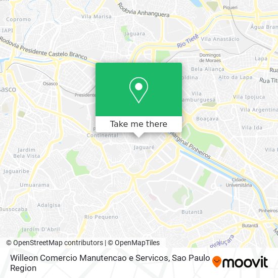 Willeon Comercio Manutencao e Servicos map