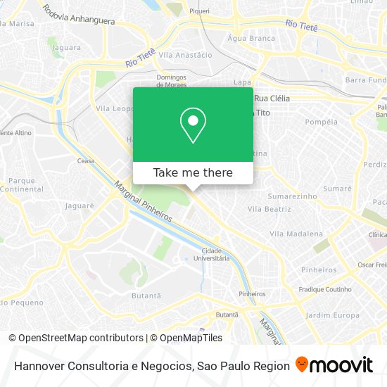 Hannover Consultoria e Negocios map