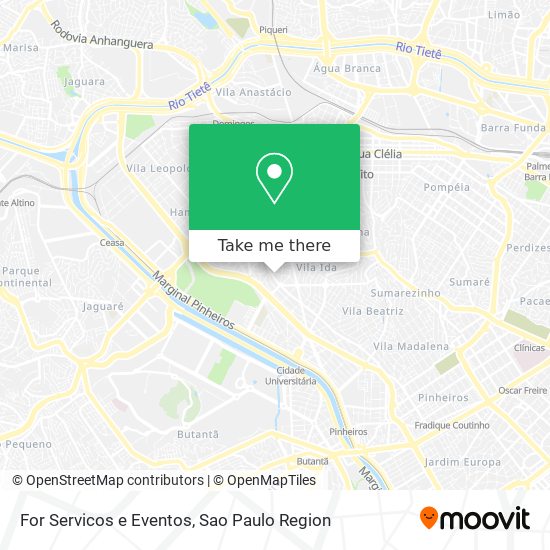 For Servicos e Eventos map