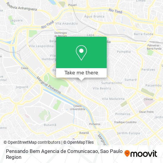 Mapa Pensando Bem Agencia de Comunicacao