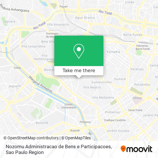 Mapa Nozomu Administracao de Bens e Participacoes