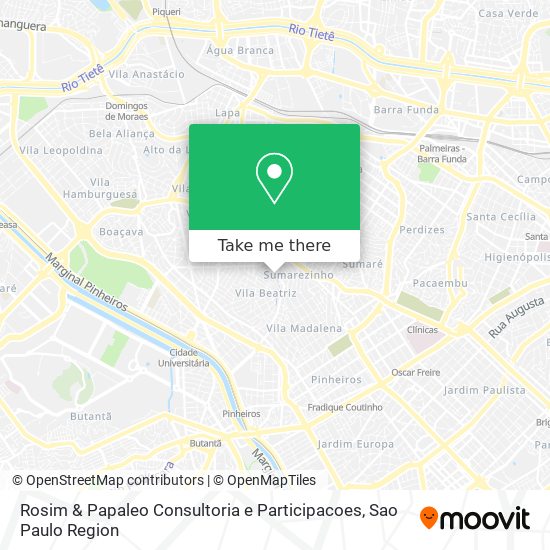 Mapa Rosim & Papaleo Consultoria e Participacoes