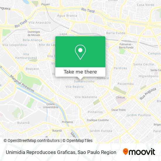 Unimidia Reproducoes Graficas map