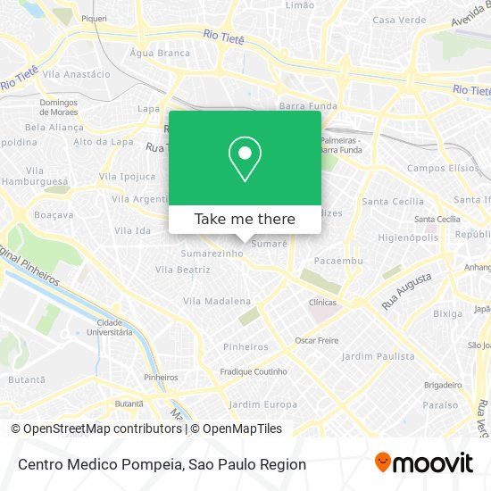 Centro Medico Pompeia map