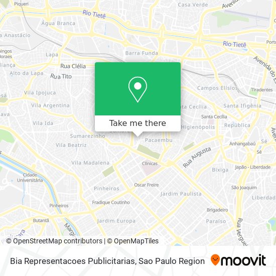 Bia Representacoes Publicitarias map