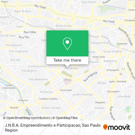 Mapa J.N.B.A. Empreendimento e Participacao