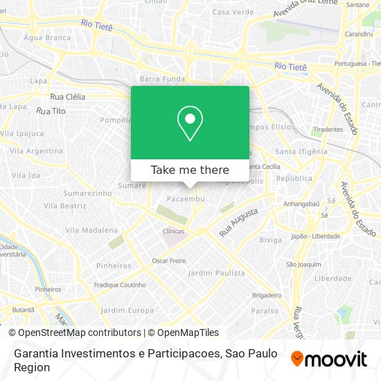 Garantia Investimentos e Participacoes map