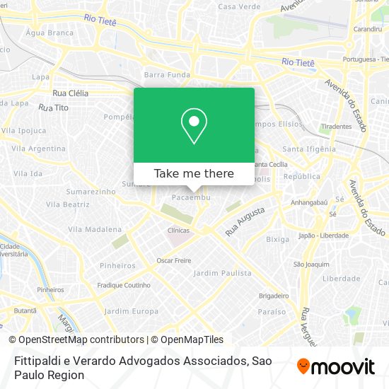 Fittipaldi e Verardo Advogados Associados map