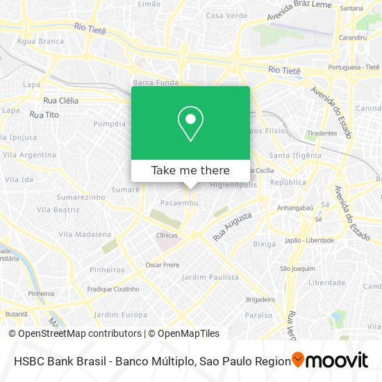 HSBC Bank Brasil - Banco Múltiplo map