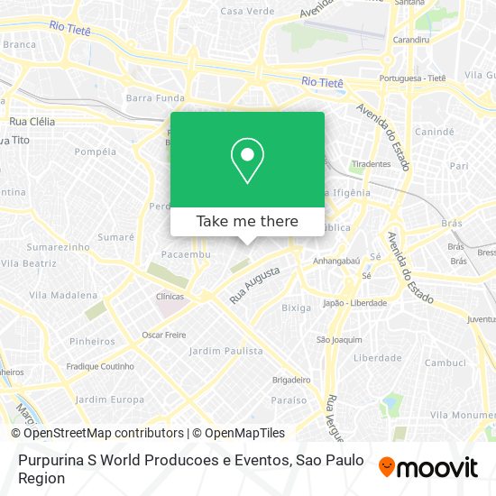 Mapa Purpurina S World Producoes e Eventos