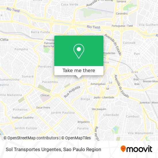 Sol Transportes Urgentes map