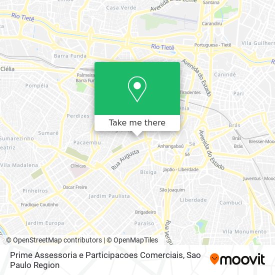 Prime Assessoria e Participacoes Comerciais map