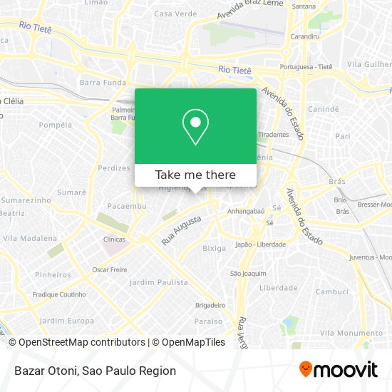 Bazar Otoni map