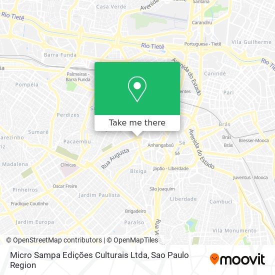 Micro Sampa Edições Culturais Ltda map