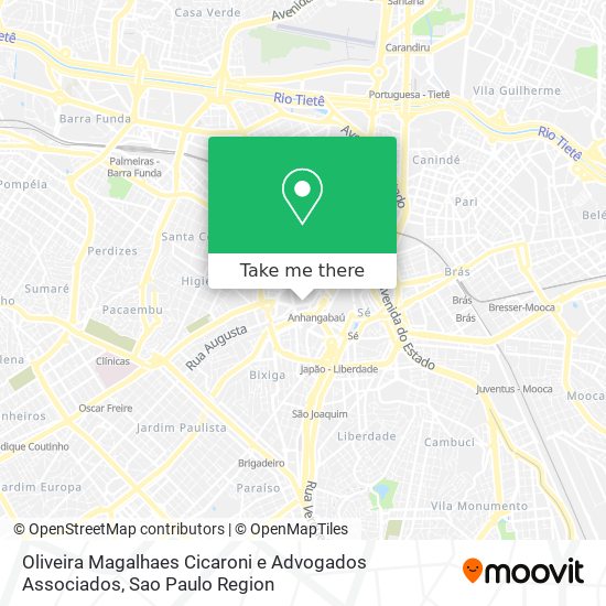 Mapa Oliveira Magalhaes Cicaroni e Advogados Associados