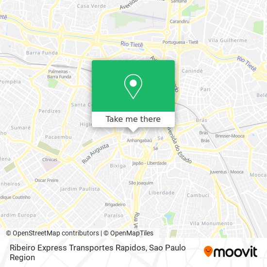 Mapa Ribeiro Express Transportes Rapidos