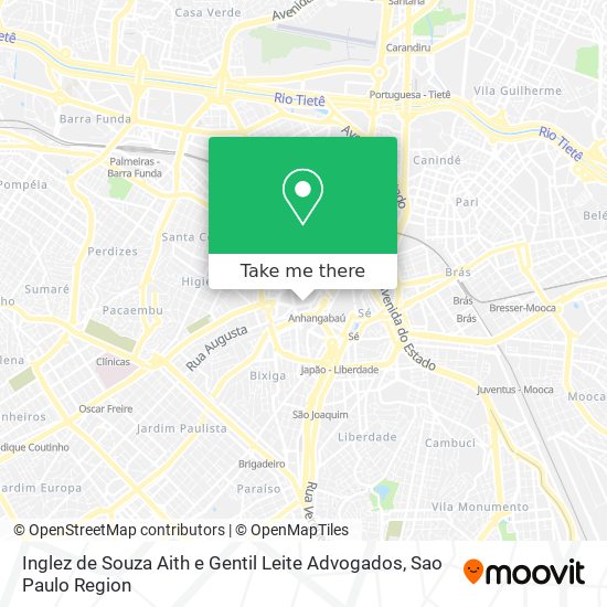 Inglez de Souza Aith e Gentil Leite Advogados map