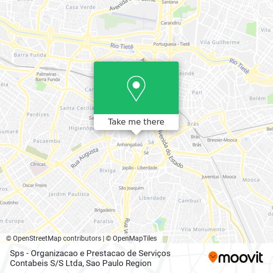 Sps - Organizacao e Prestacao de Serviços Contabeis S / S Ltda map