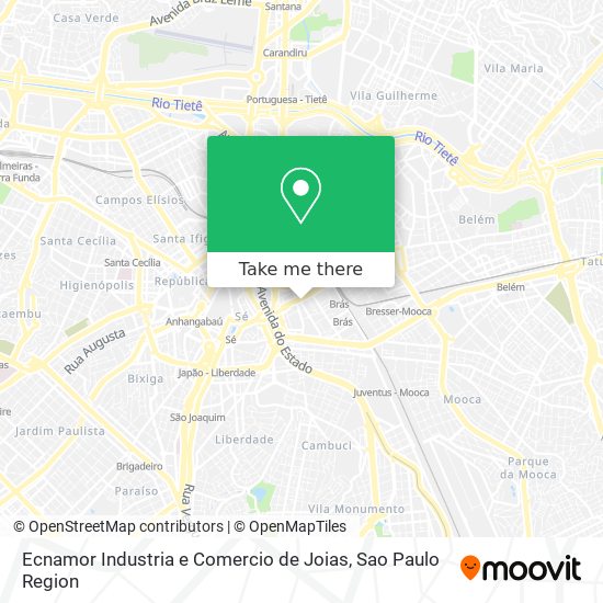 Mapa Ecnamor Industria e Comercio de Joias