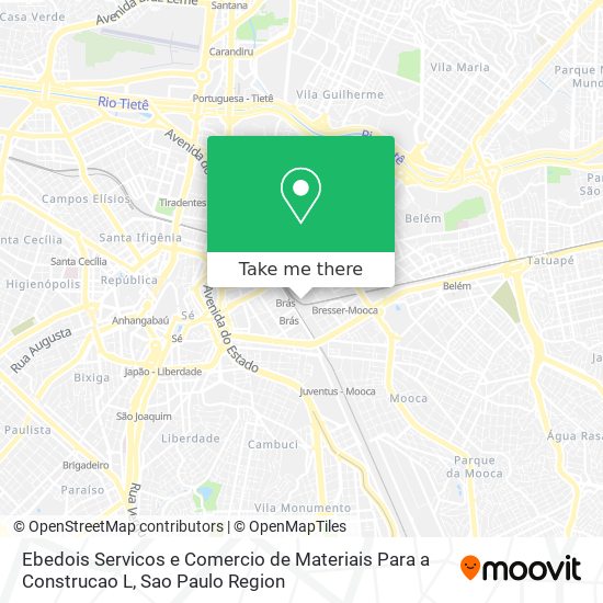 Mapa Ebedois Servicos e Comercio de Materiais Para a Construcao L