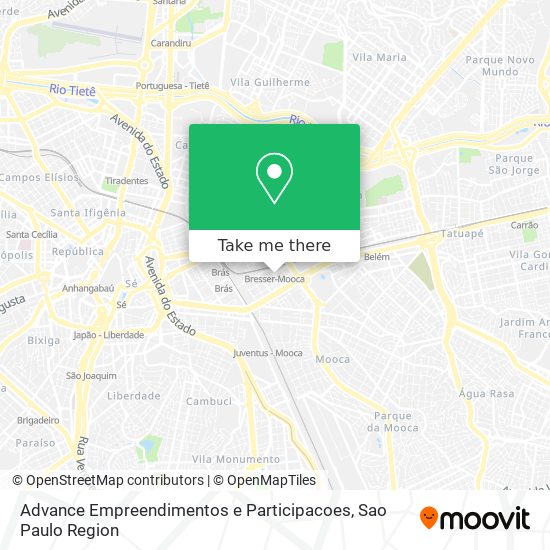 Mapa Advance Empreendimentos e Participacoes