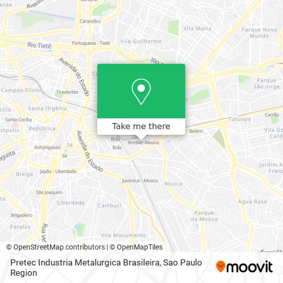 Pretec Industria Metalurgica Brasileira map