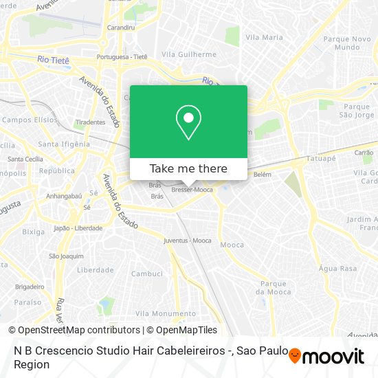 Mapa N B Crescencio Studio Hair Cabeleireiros -