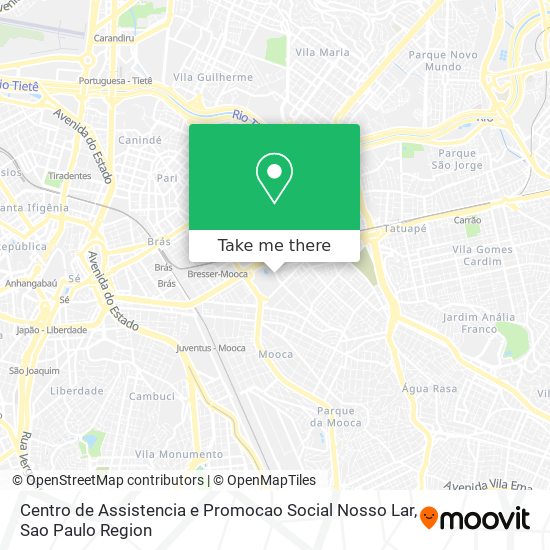 Centro de Assistencia e Promocao Social Nosso Lar map