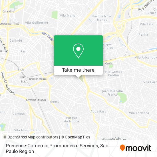 Presence-Comercio,Promocoes e Servicos map