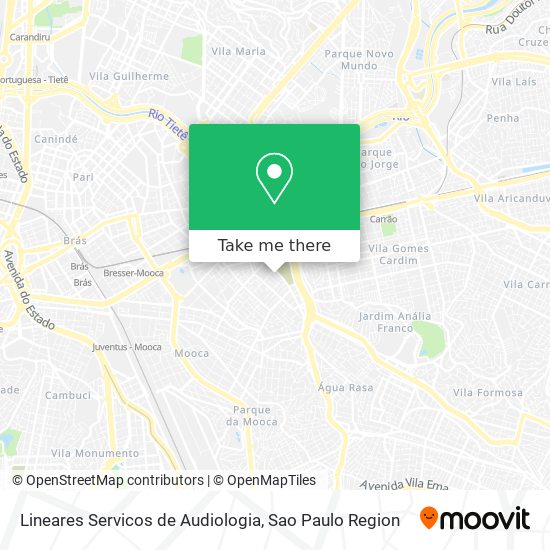 Lineares Servicos de Audiologia map