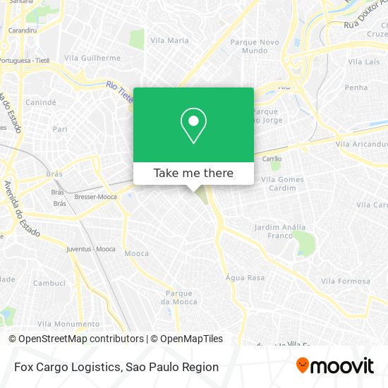 Mapa Fox Cargo Logistics