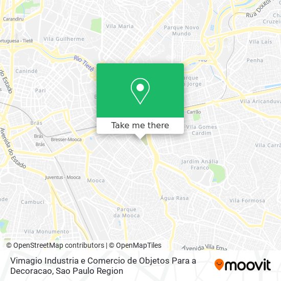 Mapa Vimagio Industria e Comercio de Objetos Para a Decoracao