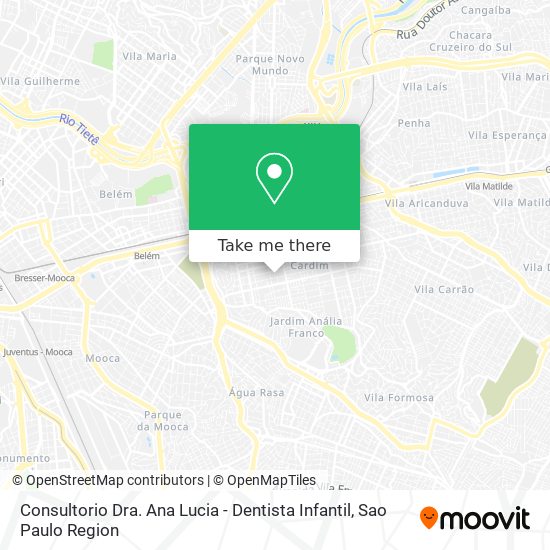 Mapa Consultorio Dra. Ana Lucia - Dentista Infantil