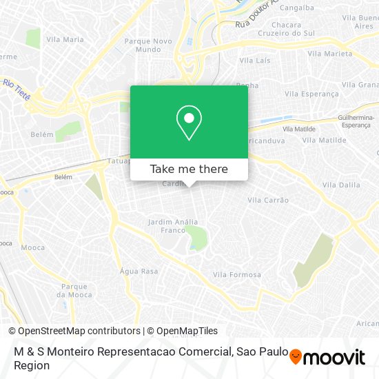 Mapa M & S Monteiro Representacao Comercial