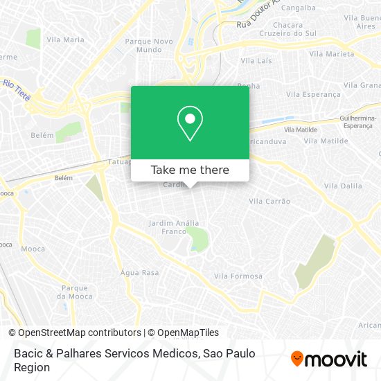 Mapa Bacic & Palhares Servicos Medicos
