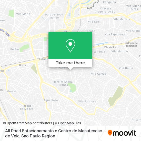 All Road Estacionamento e Centro de Manutencao de Veic map