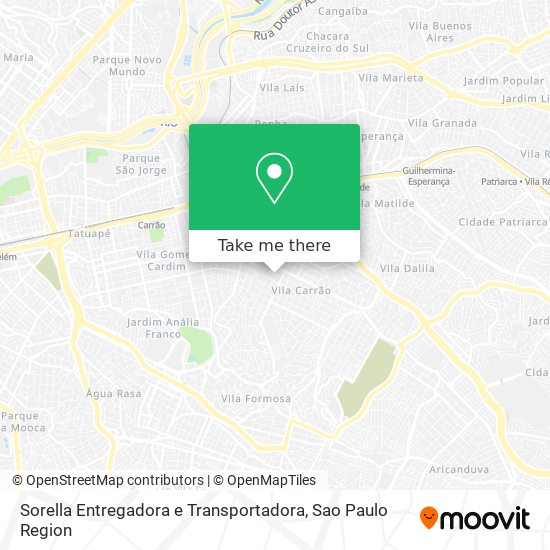 Sorella Entregadora e Transportadora map